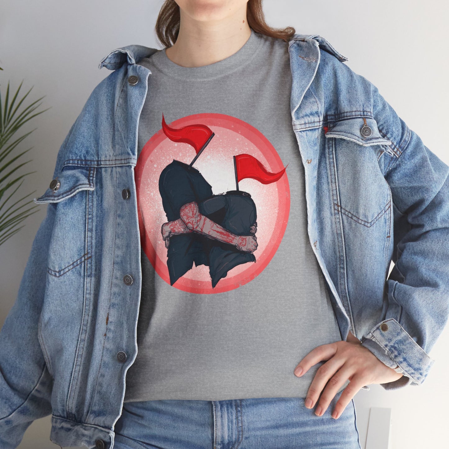 Red Flags Unisex Heavy Cotton Tee
