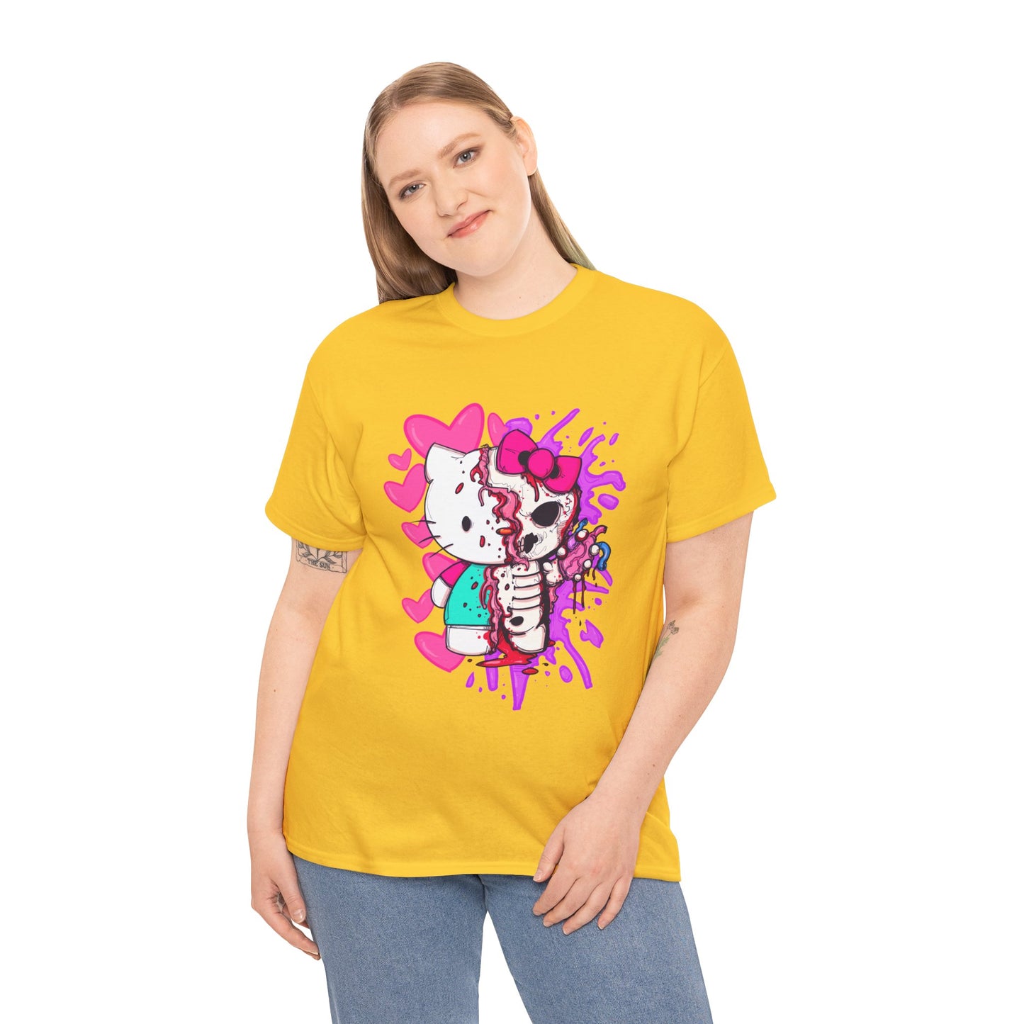 Zombie Kitty Unisex Heavy Cotton Patreon Tee