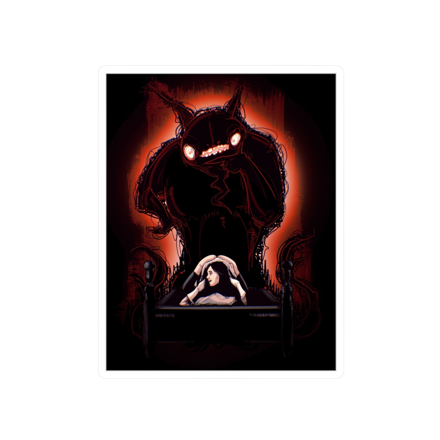 Sleep Paralysis Demon Kiss-Cut Vinyl Decal