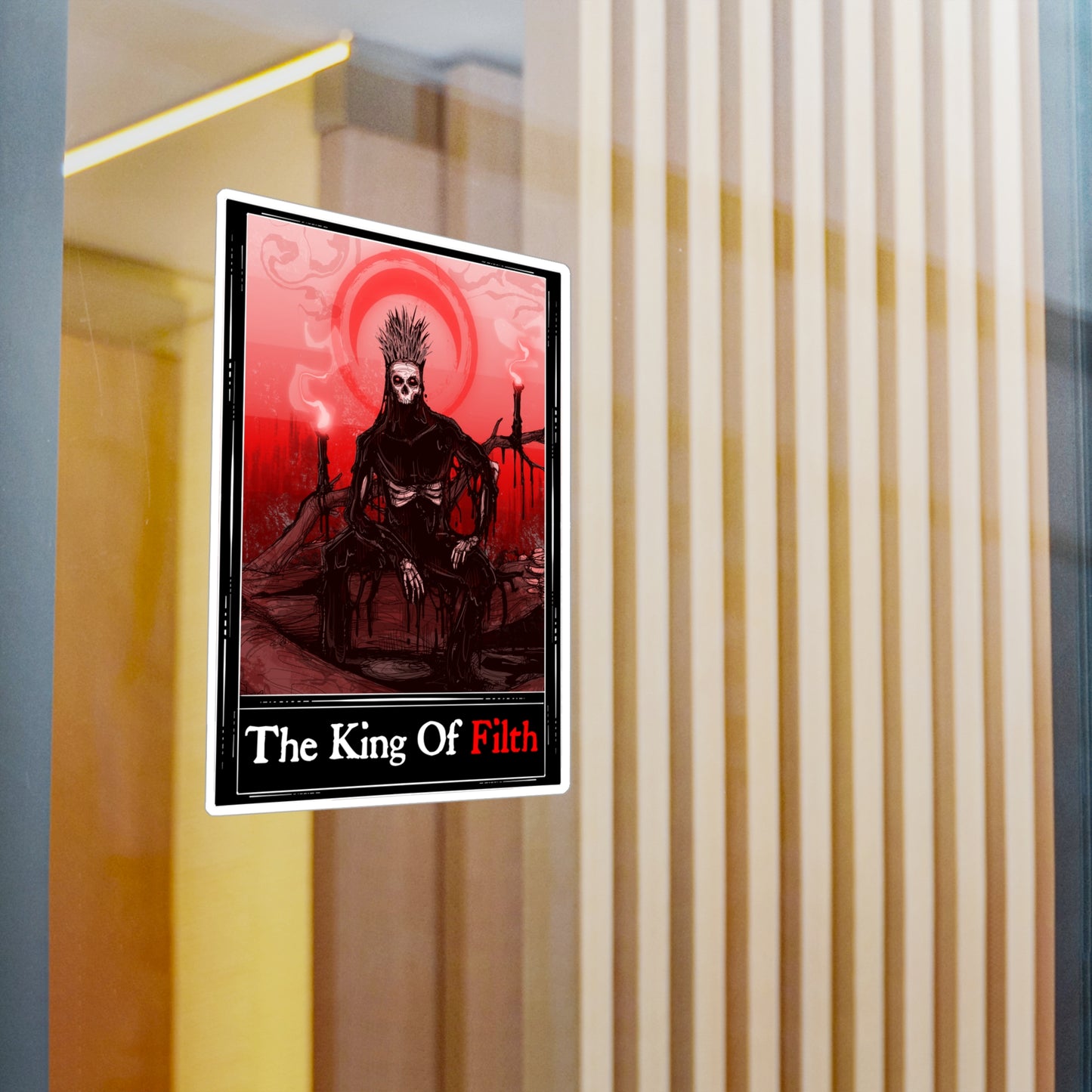 The King Of Filth Tarot Kiss-Cut Vinyl Decal