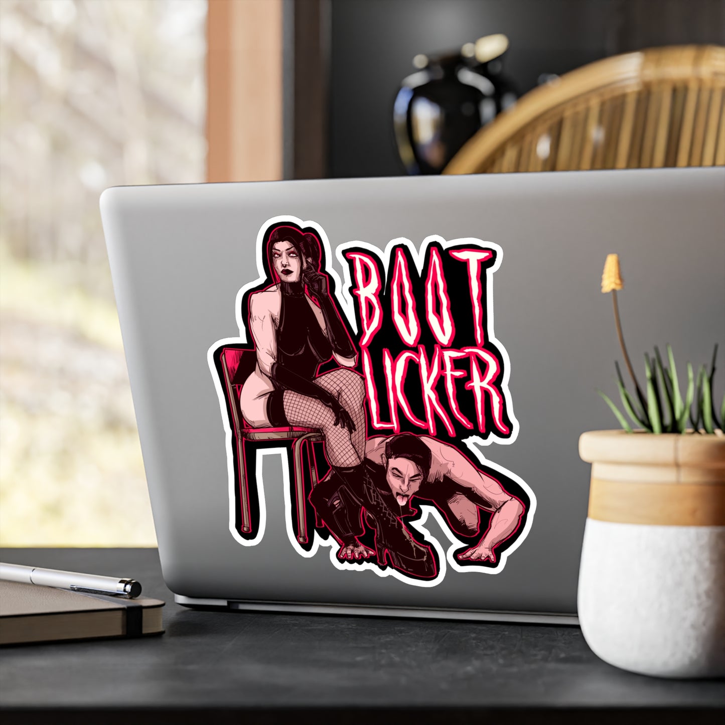 Boot Licker Kiss-Cut Vinyl Decal