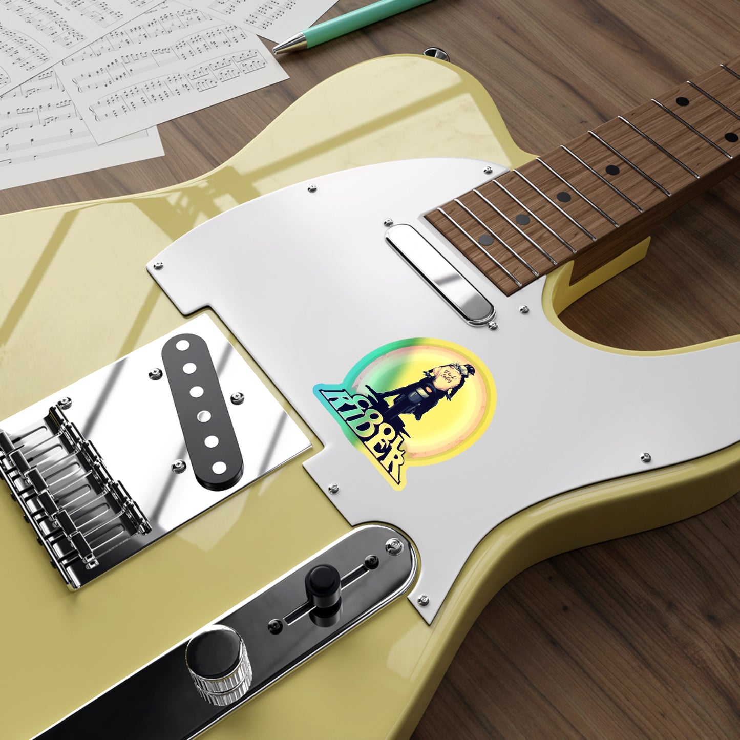 Cool Rider Holographic Die-cut Stickers