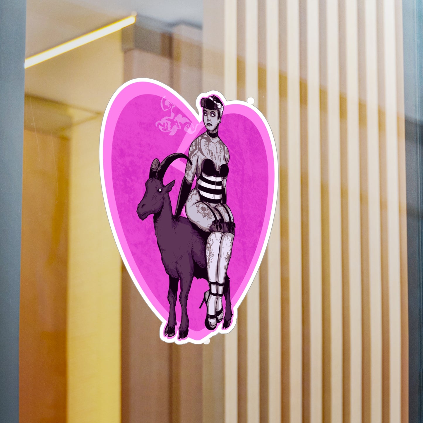 Goth Pinup Kiss-Cut Vinyl Decal