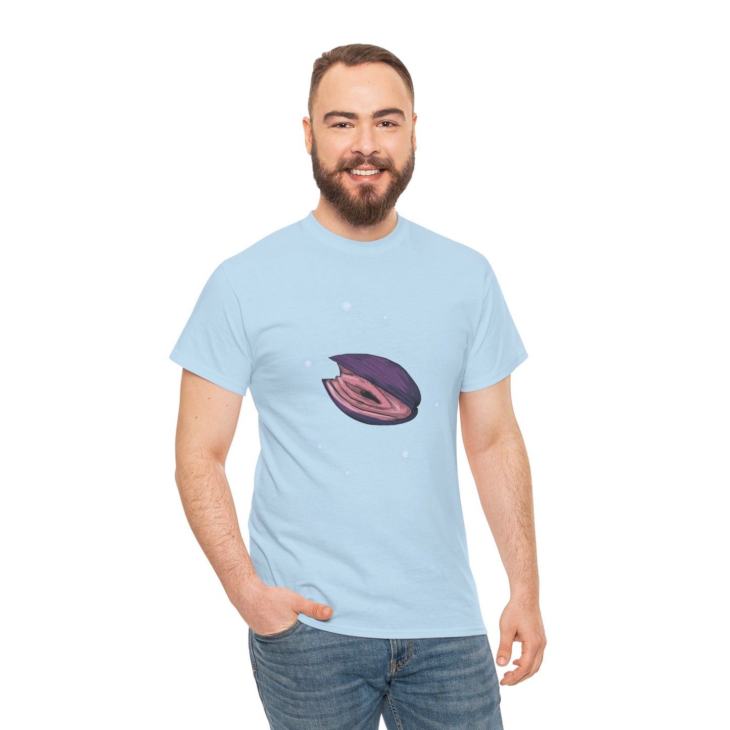 Pink Clam Unisex Heavy Cotton Tee