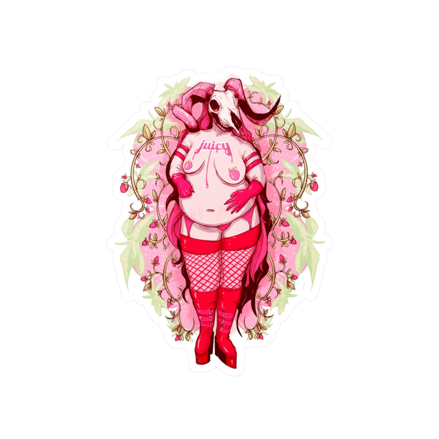 Juicy Kiss-Cut Vinyl Decal