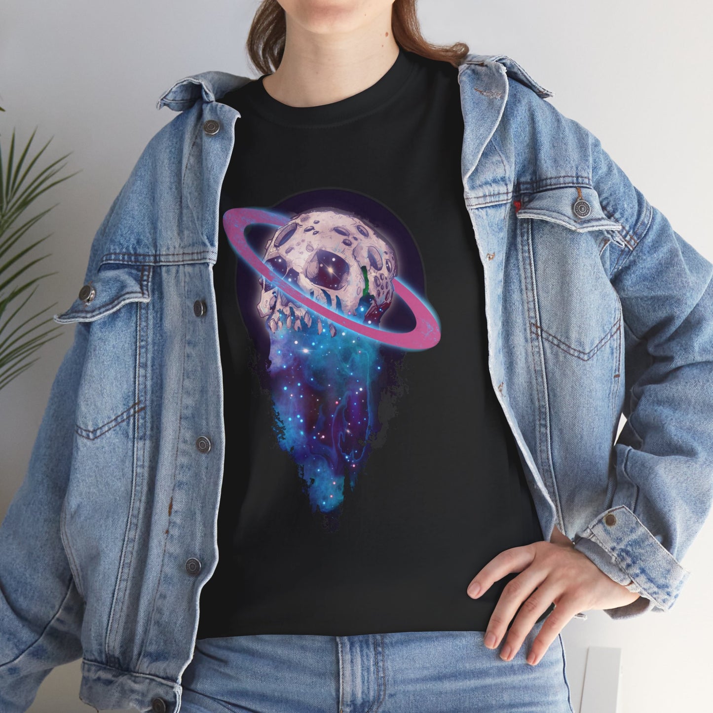 Elemental Skull Space Unisex Heavy Cotton Tee