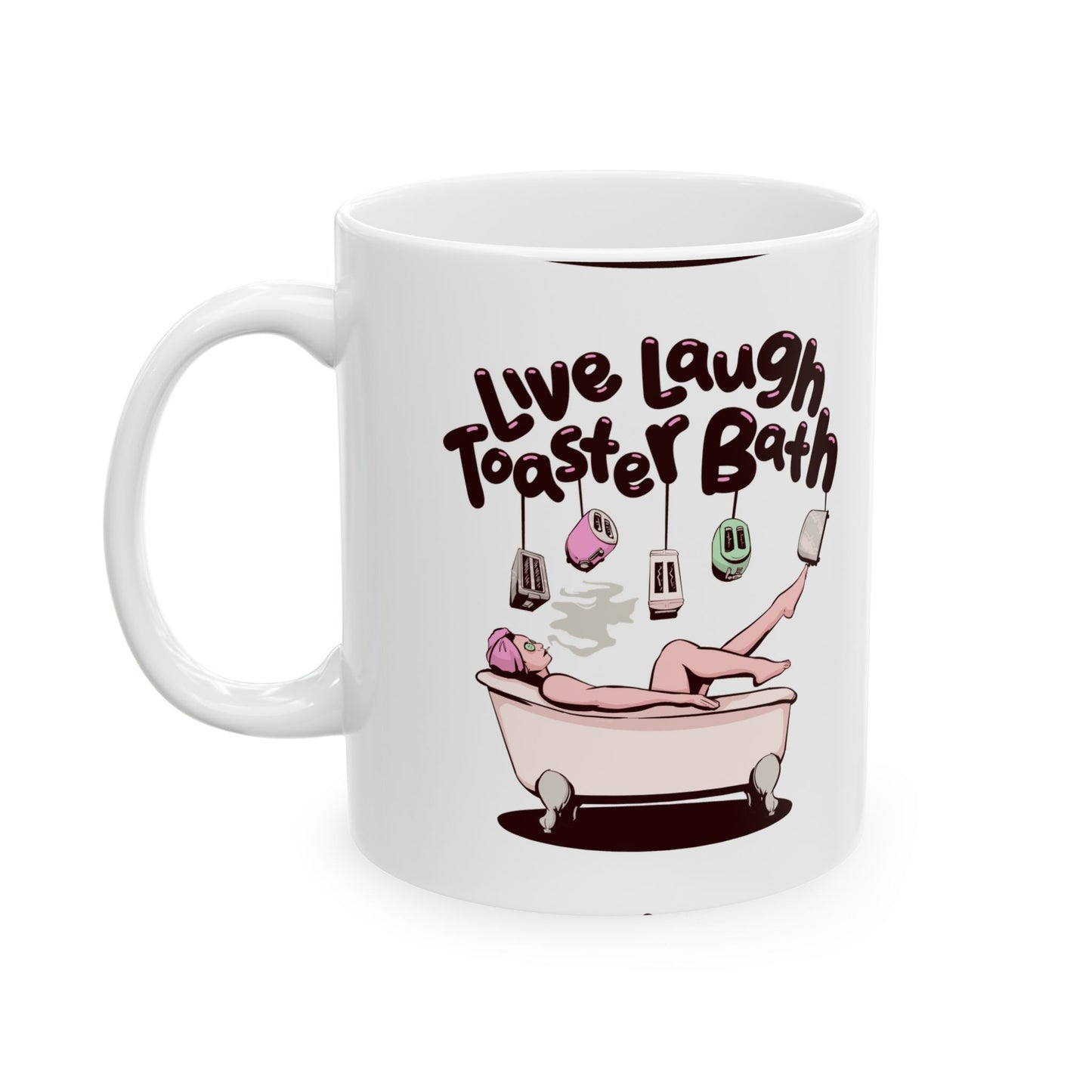 Toaster Bath Ceramic Mug 11oz