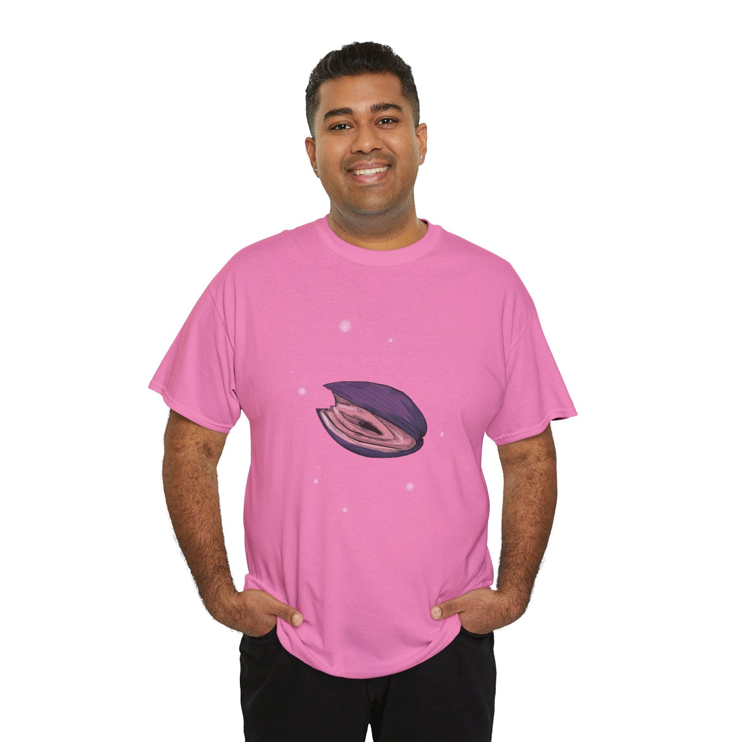 Pink Clam Unisex Heavy Cotton Tee