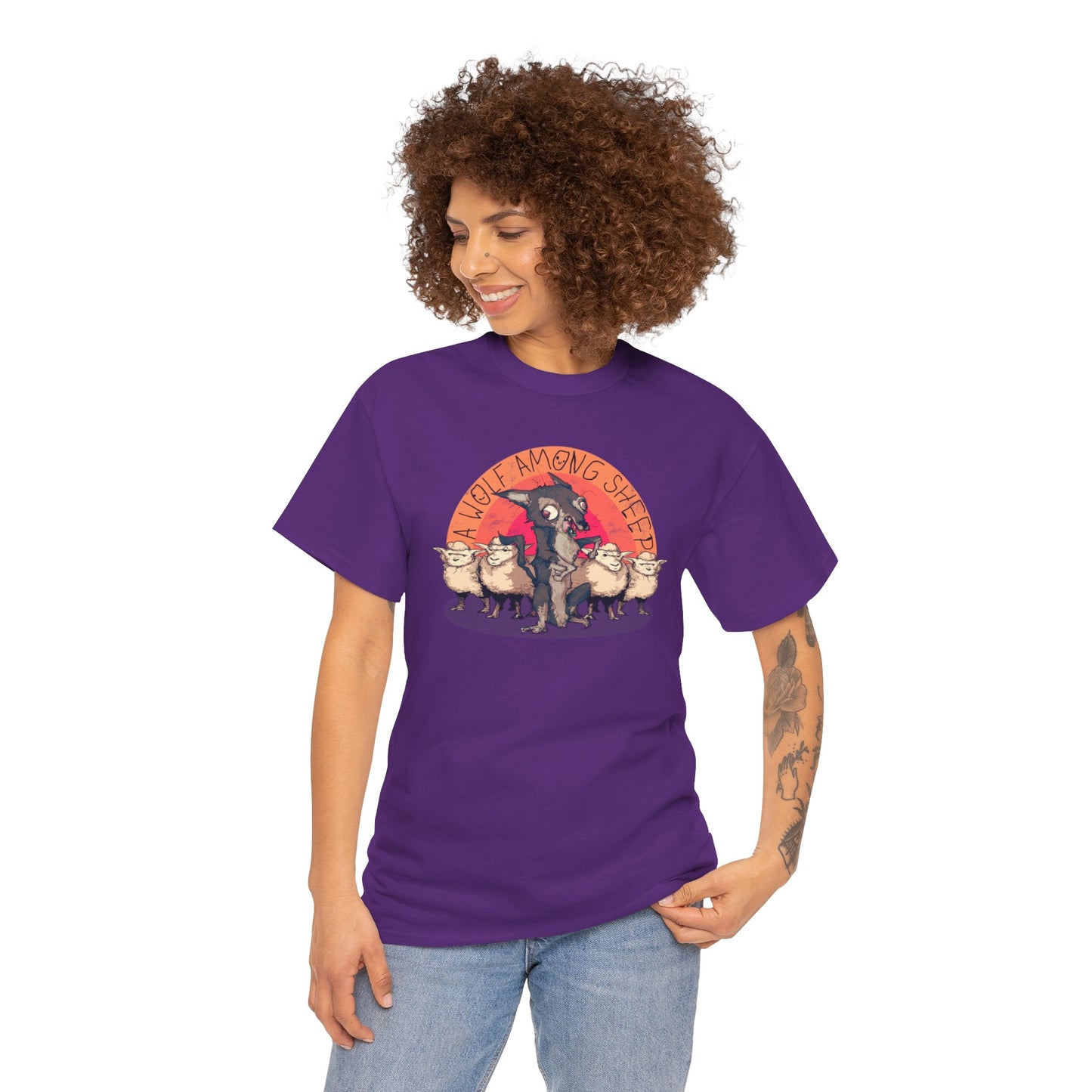 A Wolf Among Sheep Unisex Heavy Cotton Tee