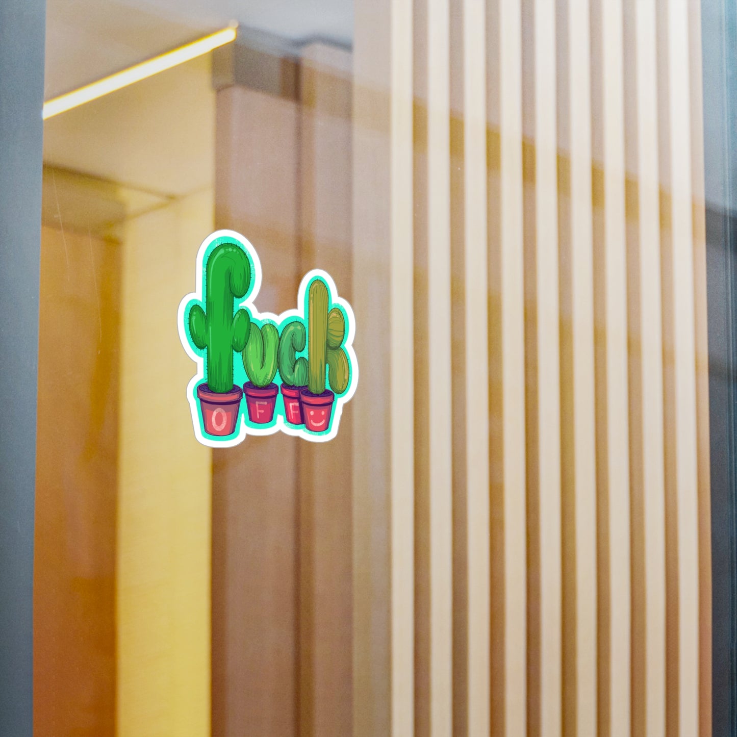Rude Succulent Kiss-Cut Vinyl Decal