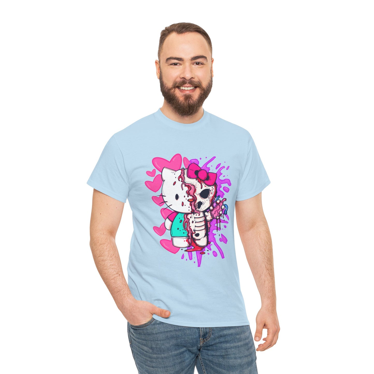 Zombie Kitty Unisex Heavy Cotton Patreon Tee