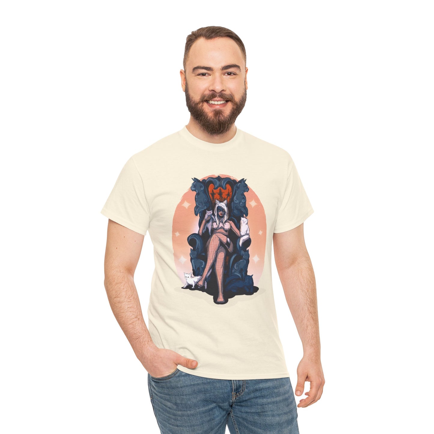 Kitty Queen Unisex Heavy Cotton Tee