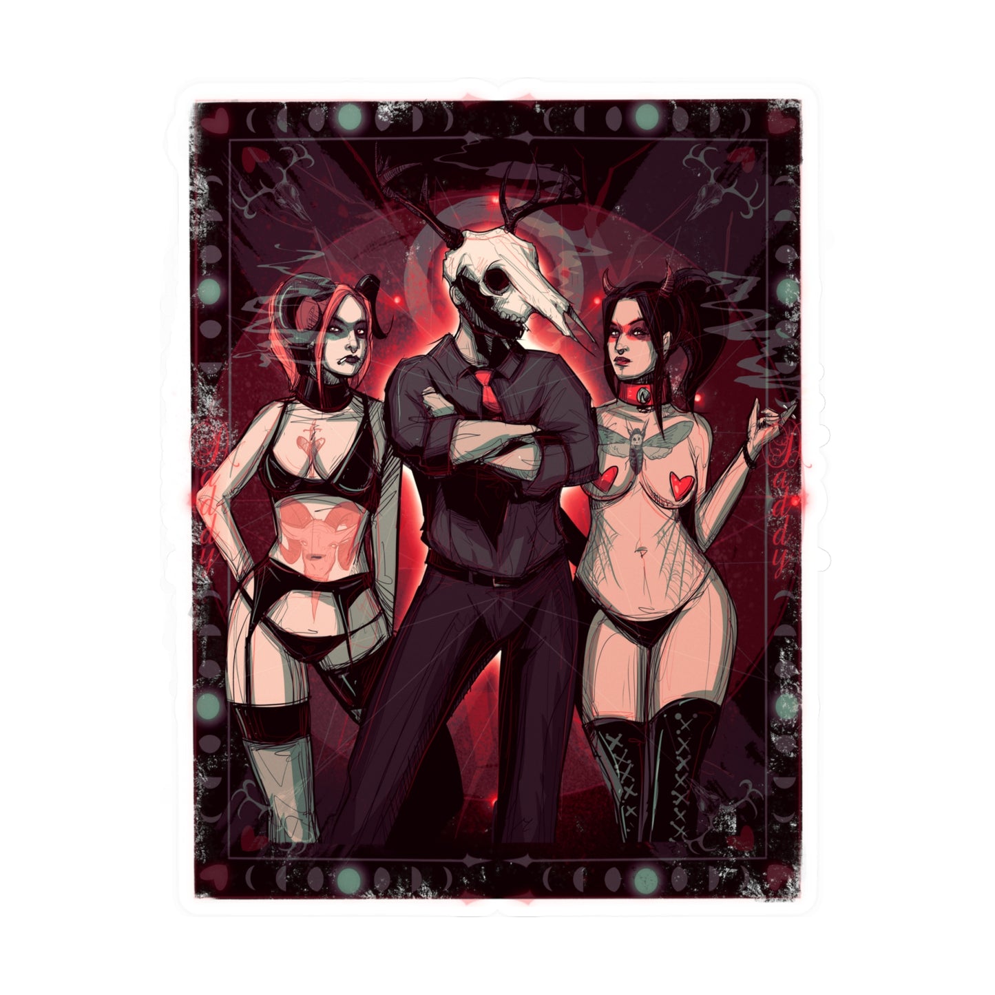 Deer Daddy Series 8: Dark Daddy Kiss-Cut Vinyl Decal