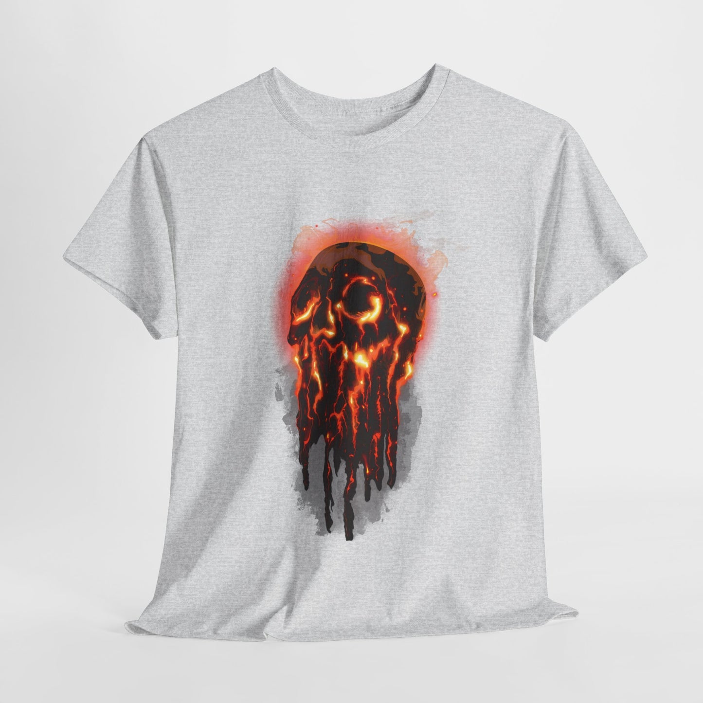 Elemental Skull Fire Unisex Heavy Cotton Tee