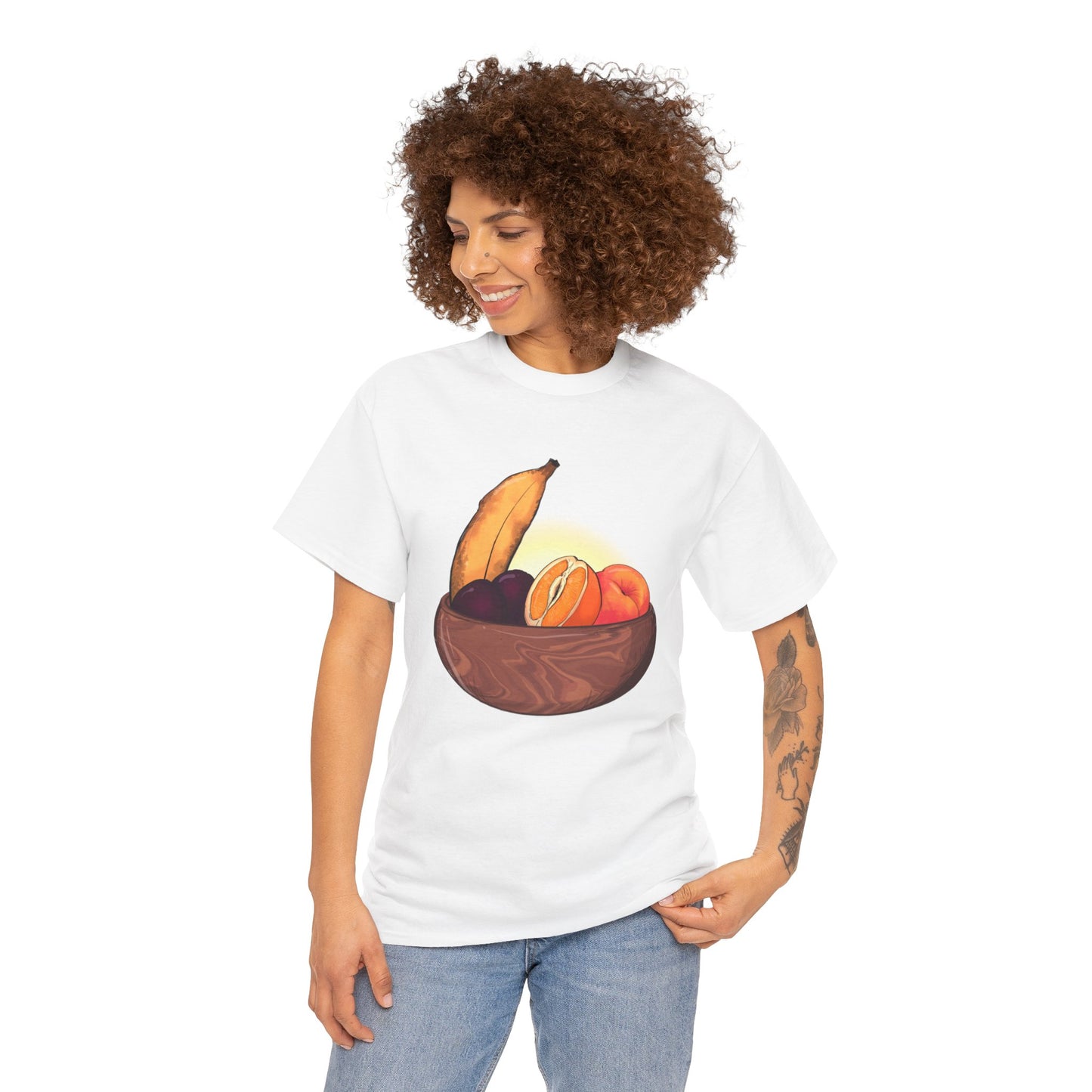Adult Fruit Basket Unisex Heavy Cotton Tee
