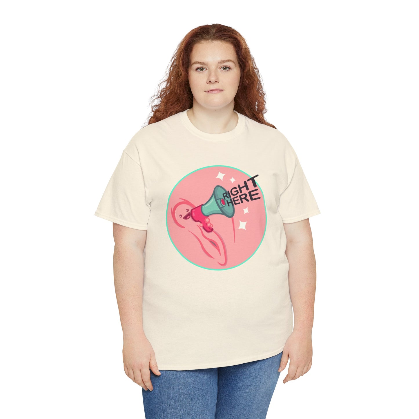 Right Here Unisex Heavy Cotton Tee