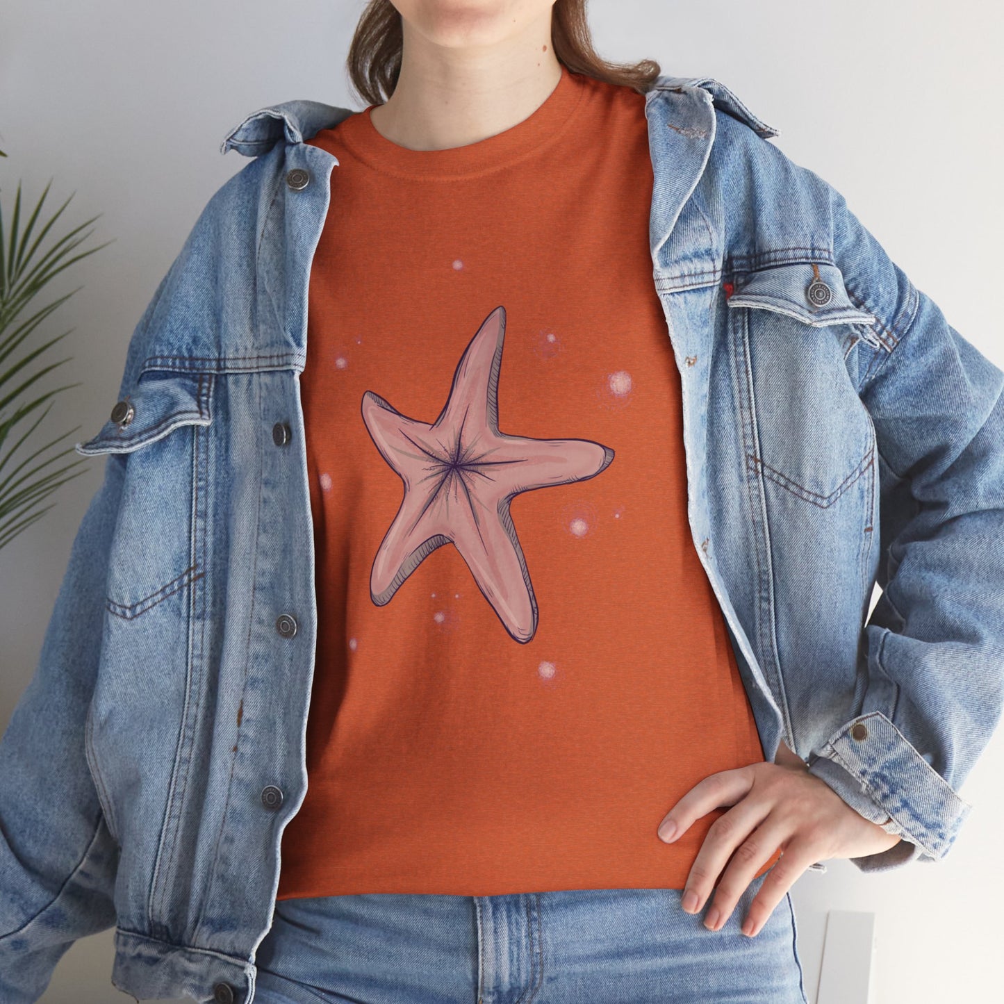 Chocolate Starfish Unisex Heavy Cotton Tee