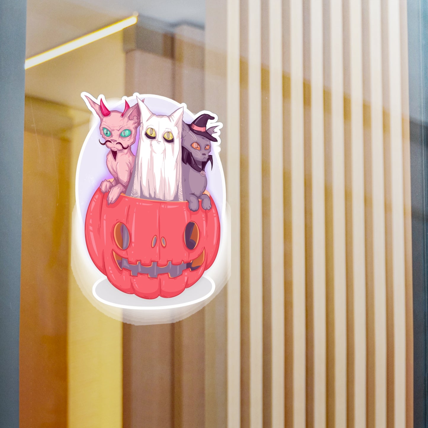 Meowloween Kiss-Cut Vinyl Decal