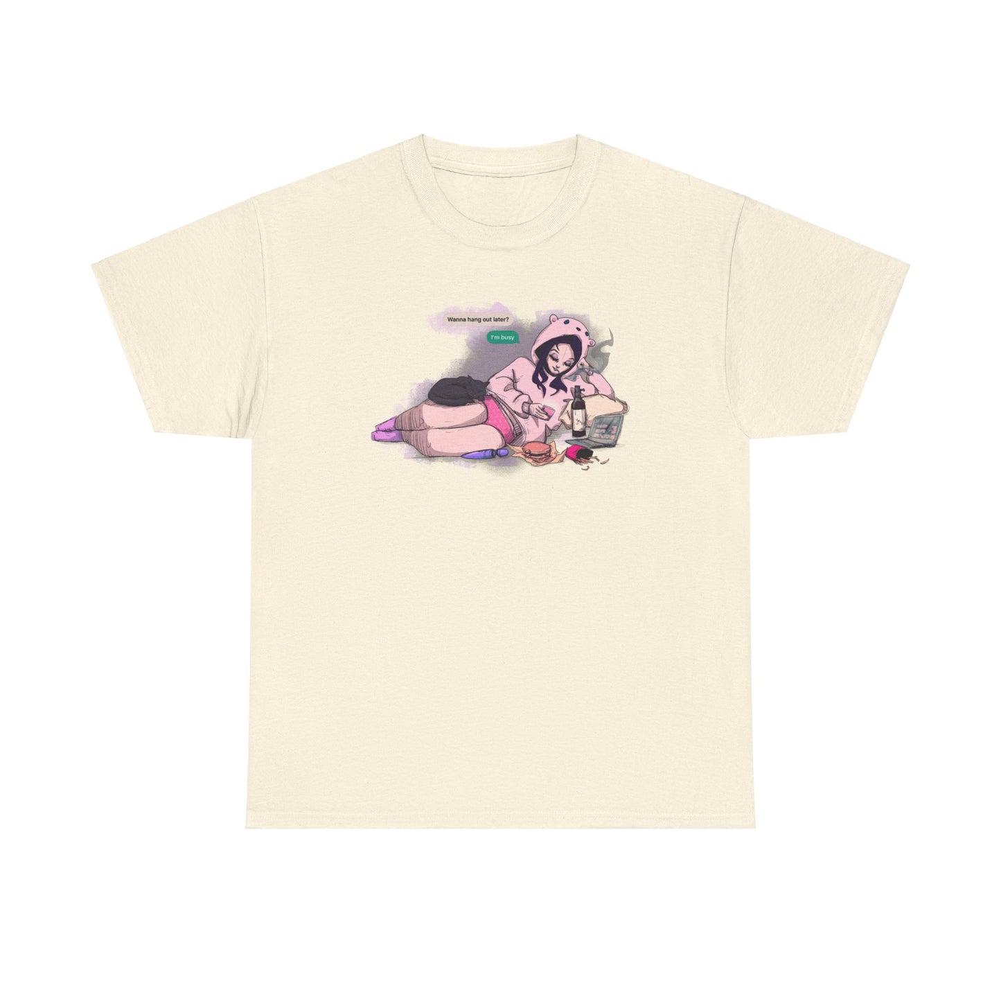 I'm Busy Unisex Heavy Cotton Tee