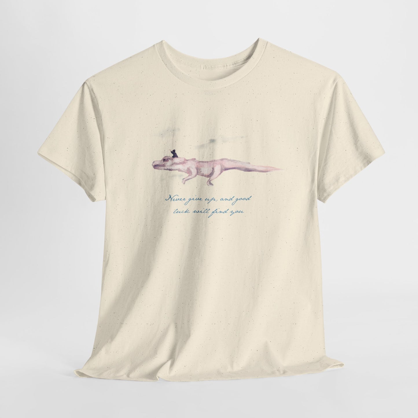 Never Give Up Unisex Heavy Cotton Tee