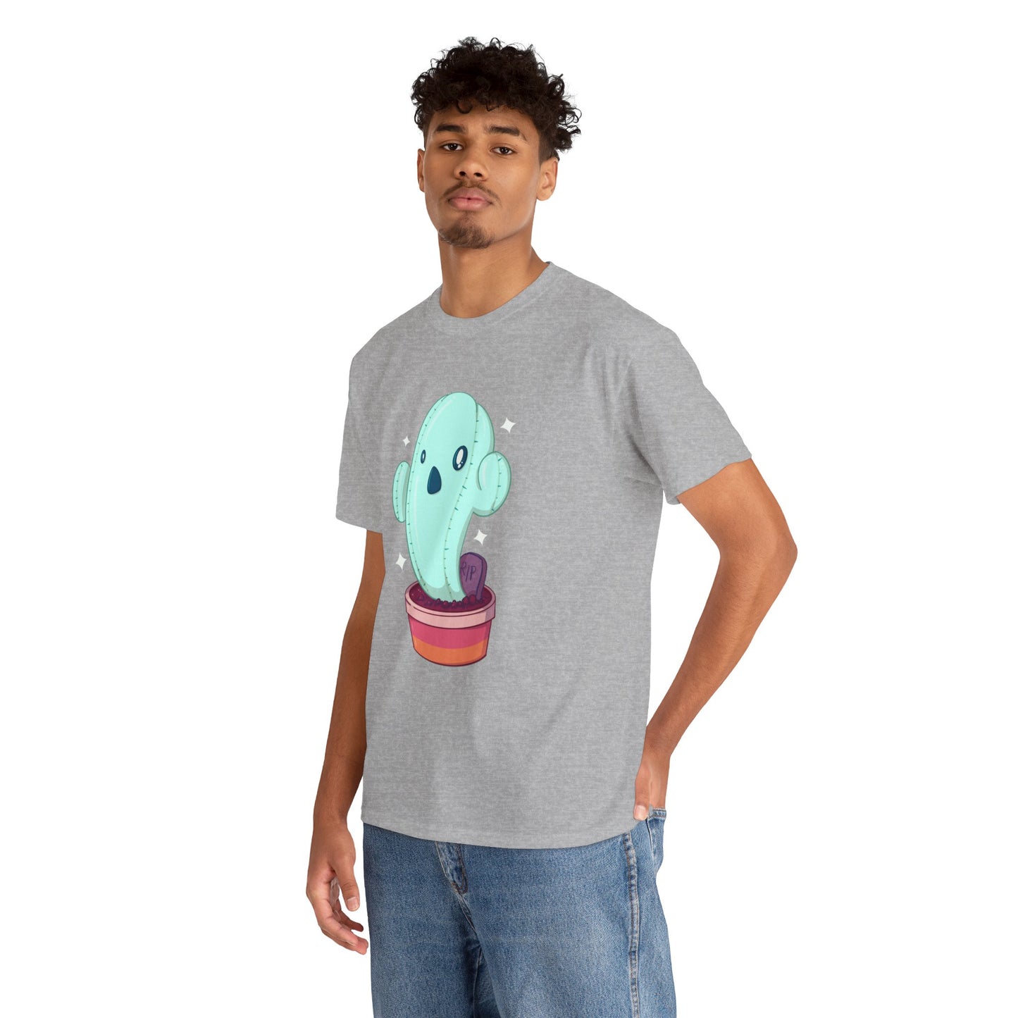 Spooky Succulent Unisex Heavy Cotton Tee