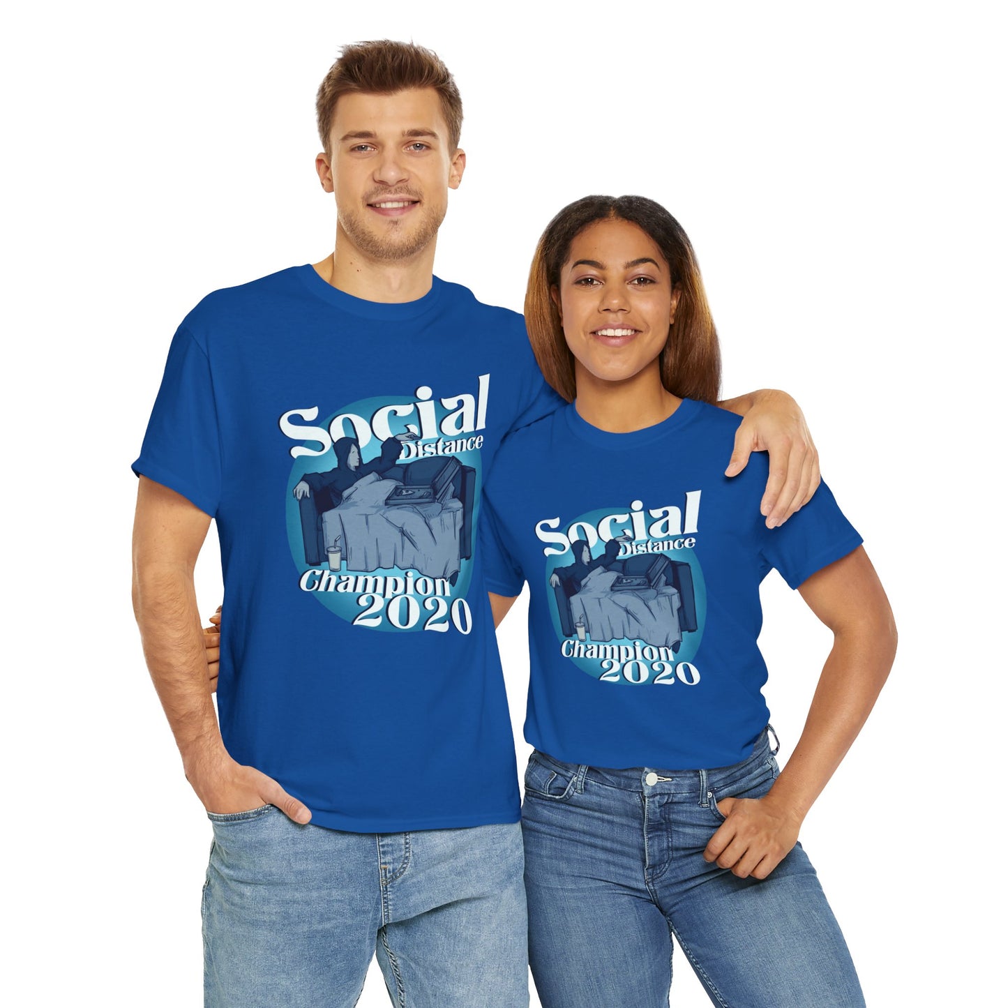 Social Distance Champion Unisex Heavy Cotton Tee