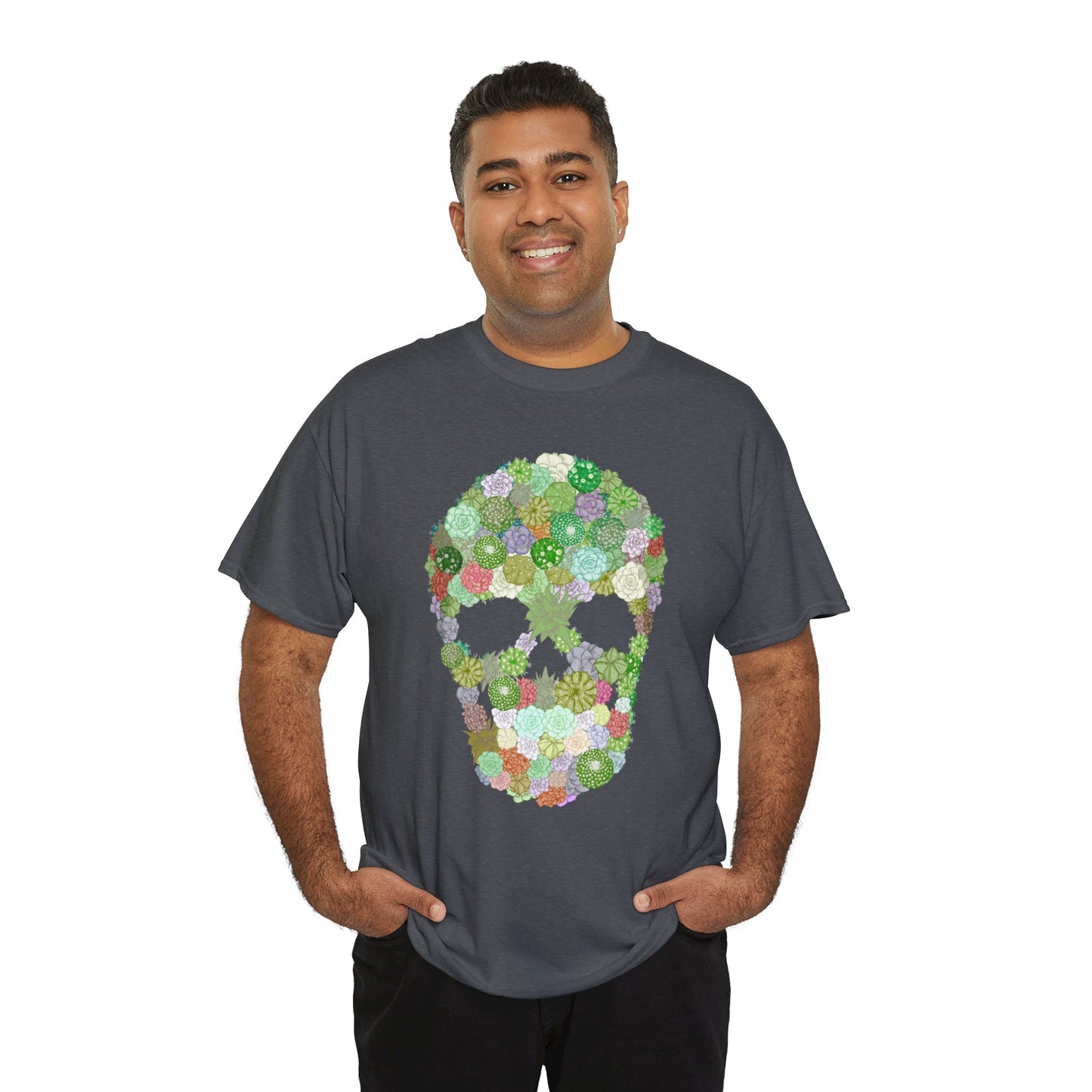 Succulent Skull Unisex Heavy Cotton Tee