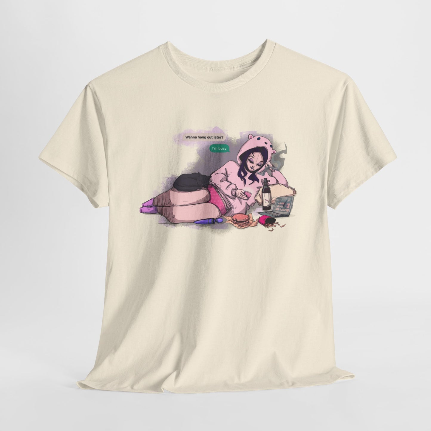 I'm Busy Unisex Heavy Cotton Tee