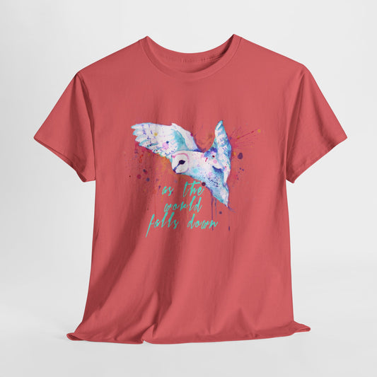 Rainbow Barn Owl (Goblin Variant) Unisex Heavy Cotton Tee