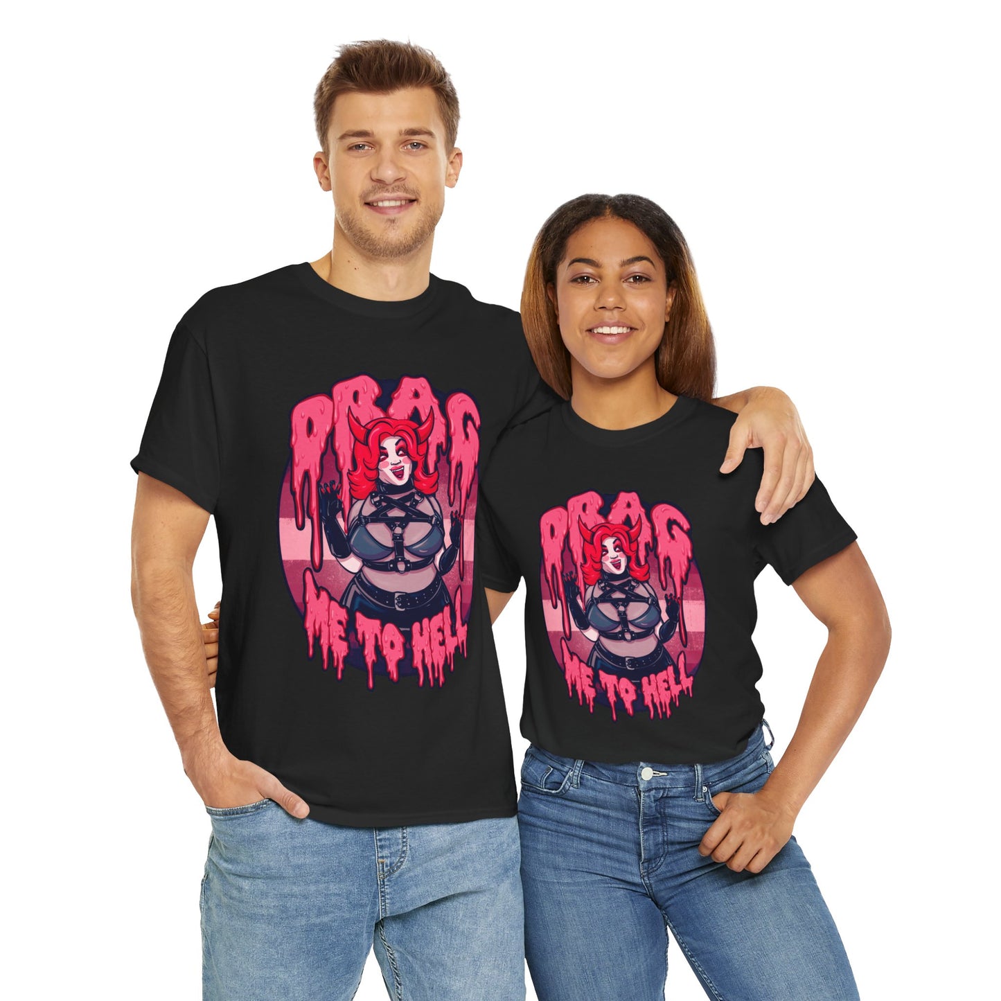 Drag Me To Hell Unisex Heavy Cotton Tee