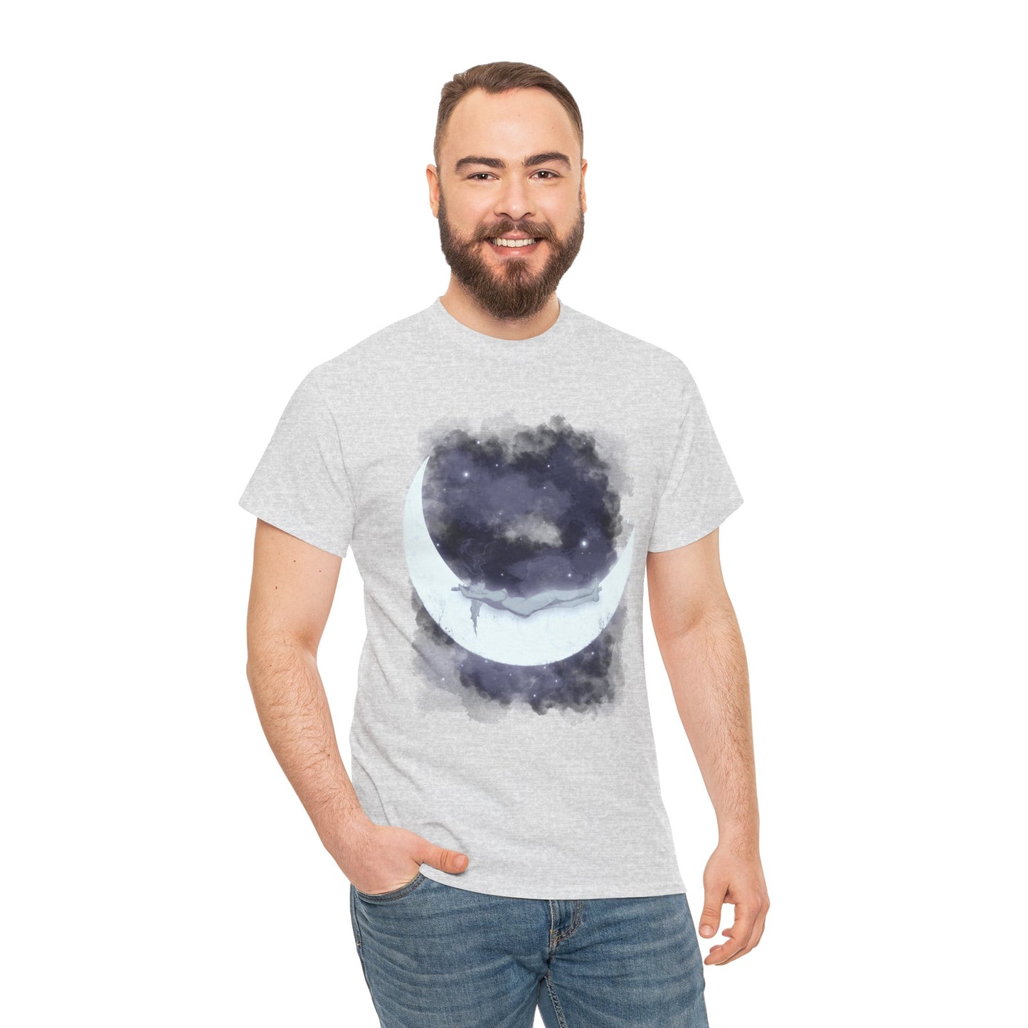 The Girl Who Loved The Moon Unisex Heavy Cotton Tee