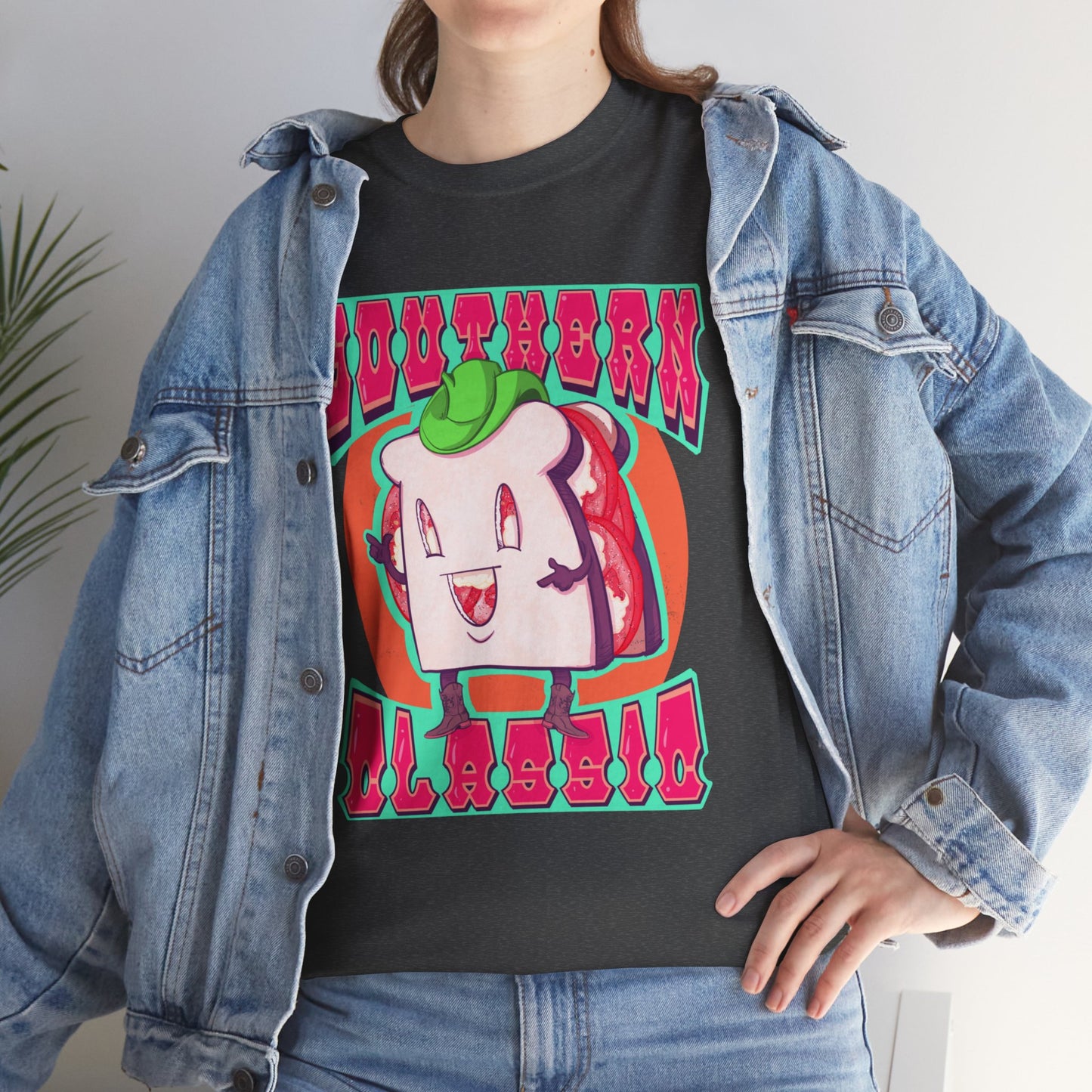 Tomato Sandwich Unisex Heavy Cotton Tee