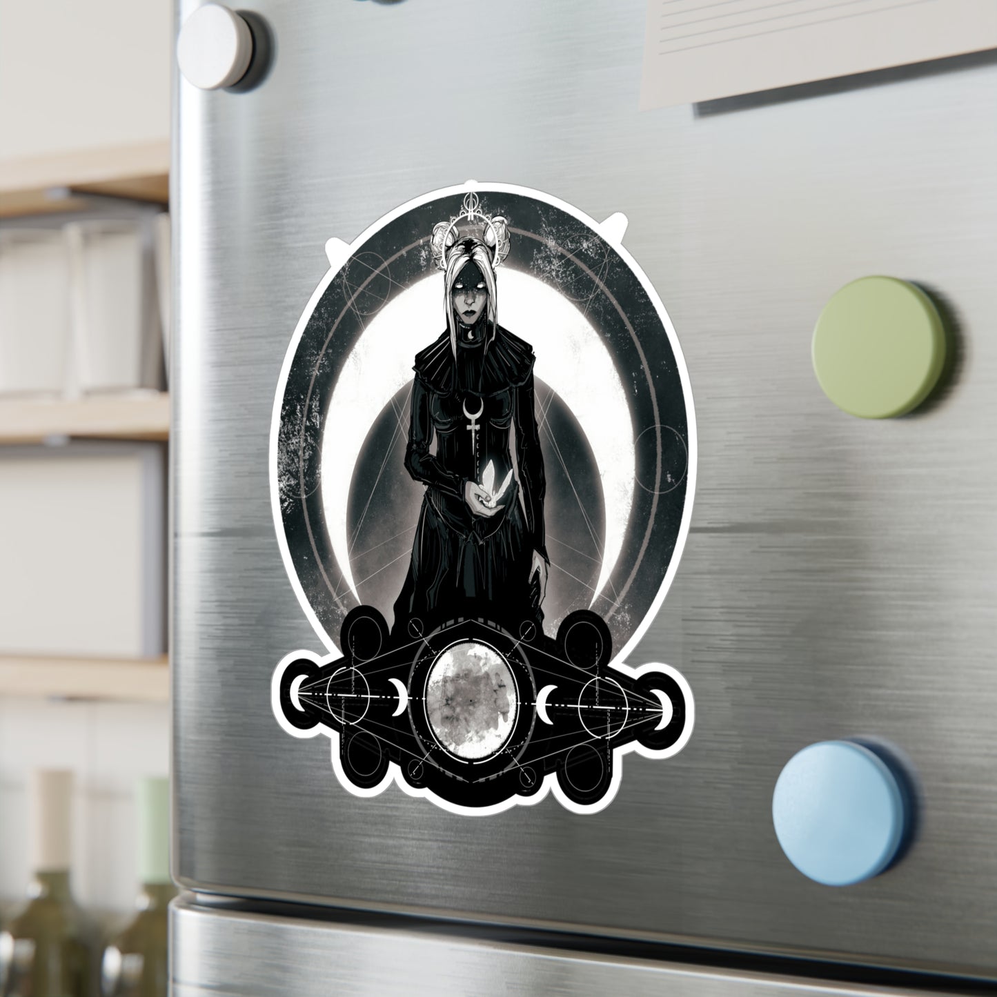 Moon Goddess Kiss-Cut Vinyl Decal