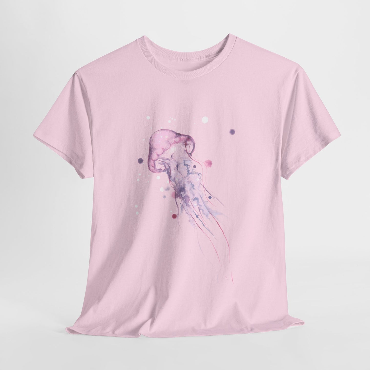 Jellyfish Watercolor Unisex Heavy Cotton Tee
