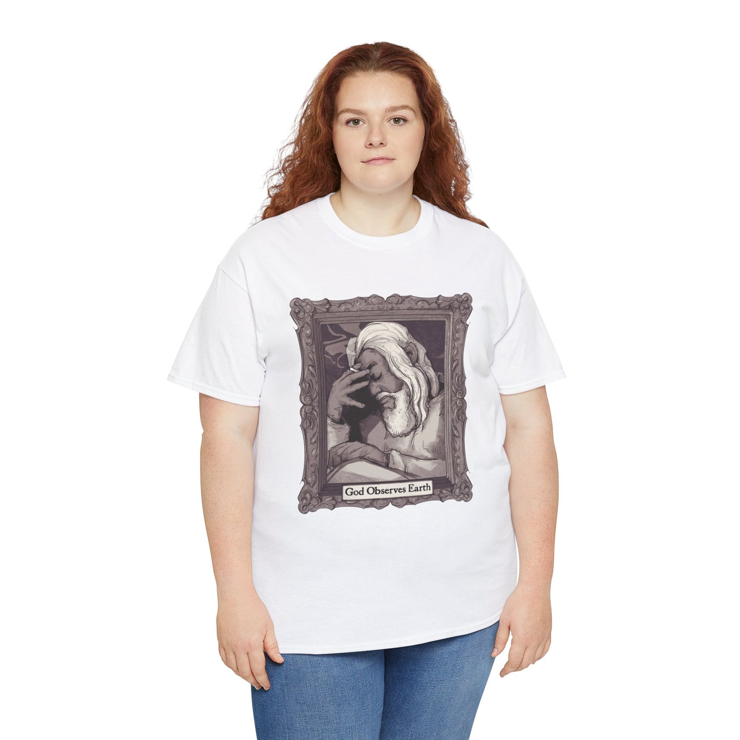 God Observes Earth Unisex Heavy Cotton Tee