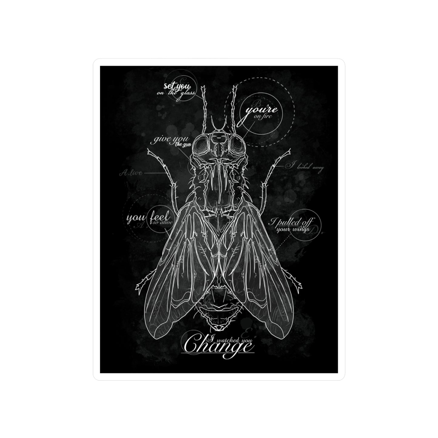 The Fly Kiss-Cut Vinyl Decal