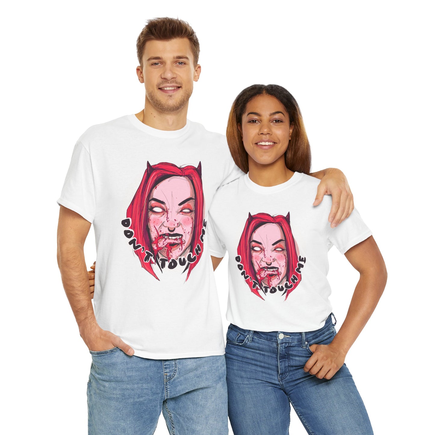 Don't Touch Me Unisex Heavy Cotton Tee