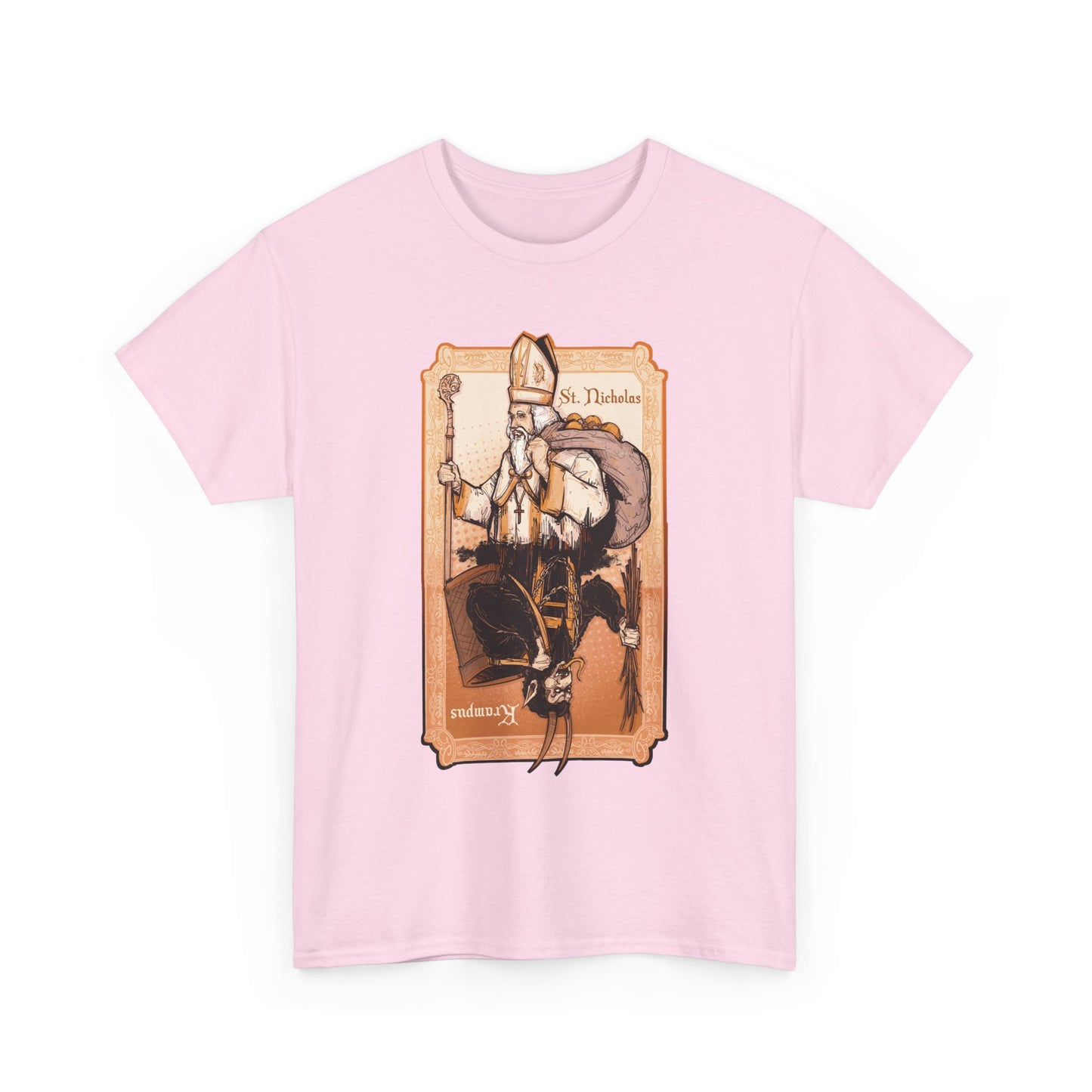 As Above So Below St Nick x Krampus Unisex Heavy Cotton Tee
