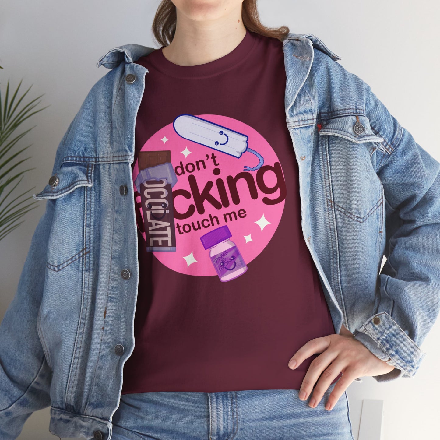 Don't Touch Me Unisex Heavy Cotton Tee