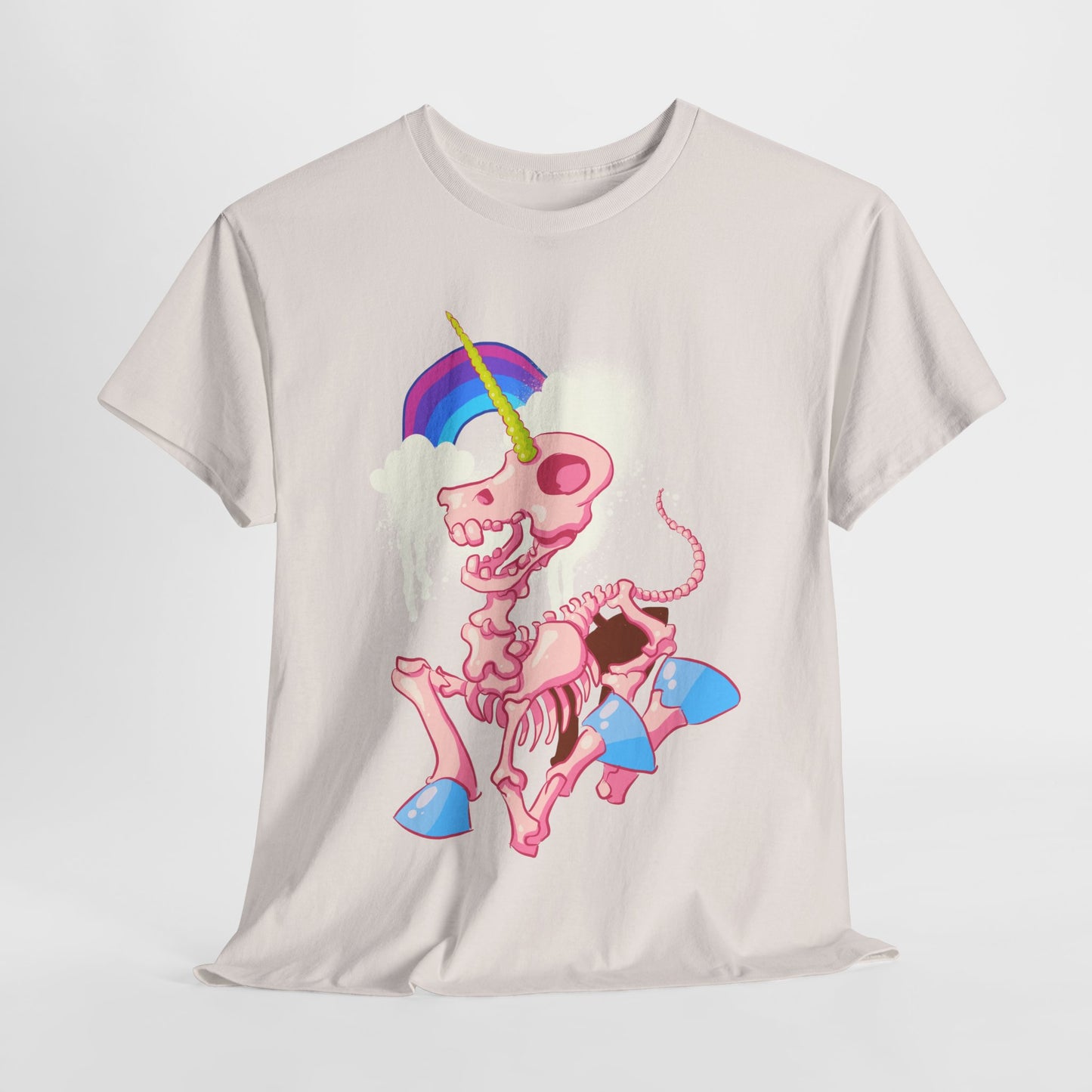 Unicorn Skeleton 2 Unisex Heavy Cotton Tee