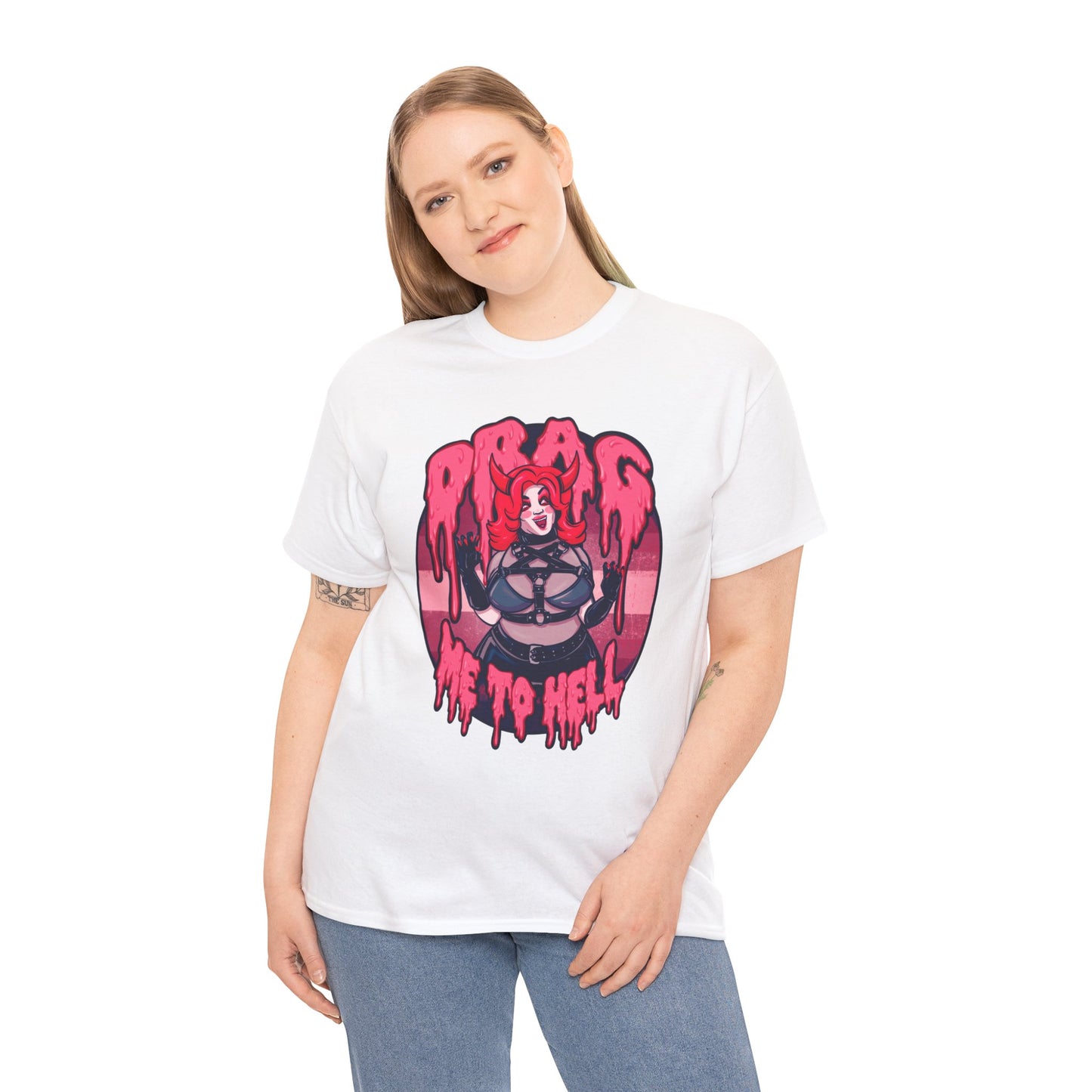 Drag Me To Hell Unisex Heavy Cotton Tee