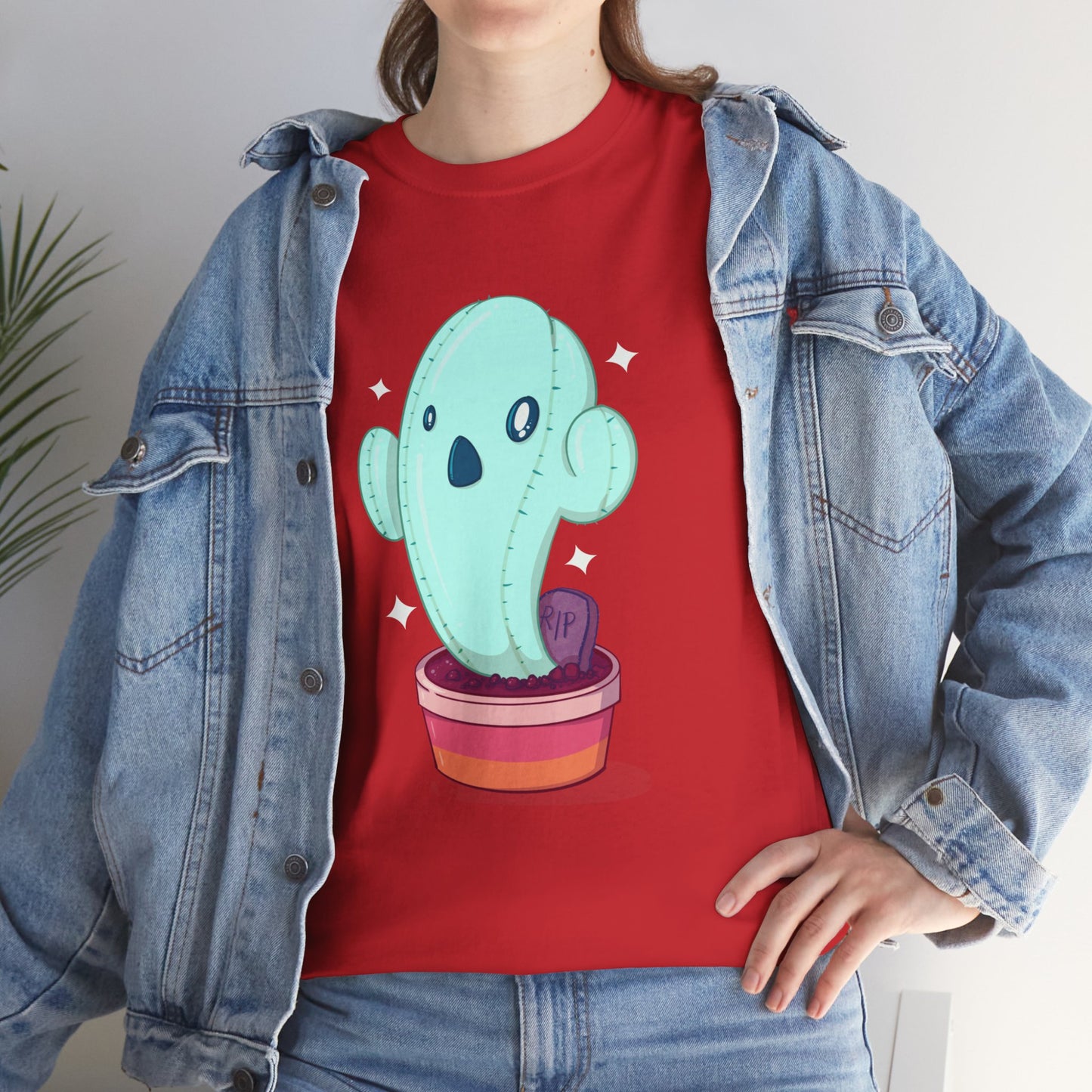 Spooky Succulent Unisex Heavy Cotton Tee