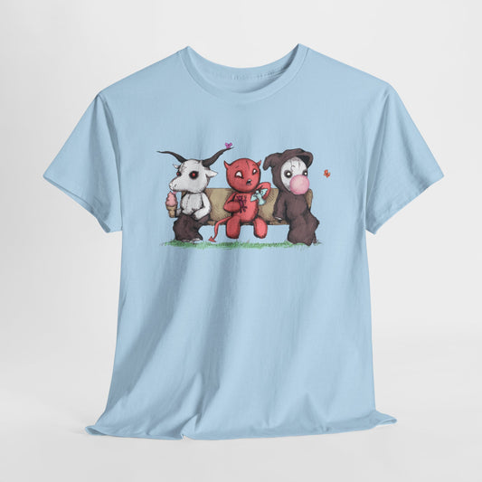 Evil Day Off Unisex Heavy Cotton Tee