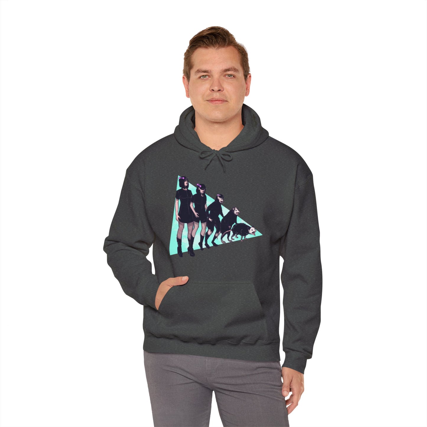 Opossum Girl Unisex Heavy Blend Hooded Sweatshirt