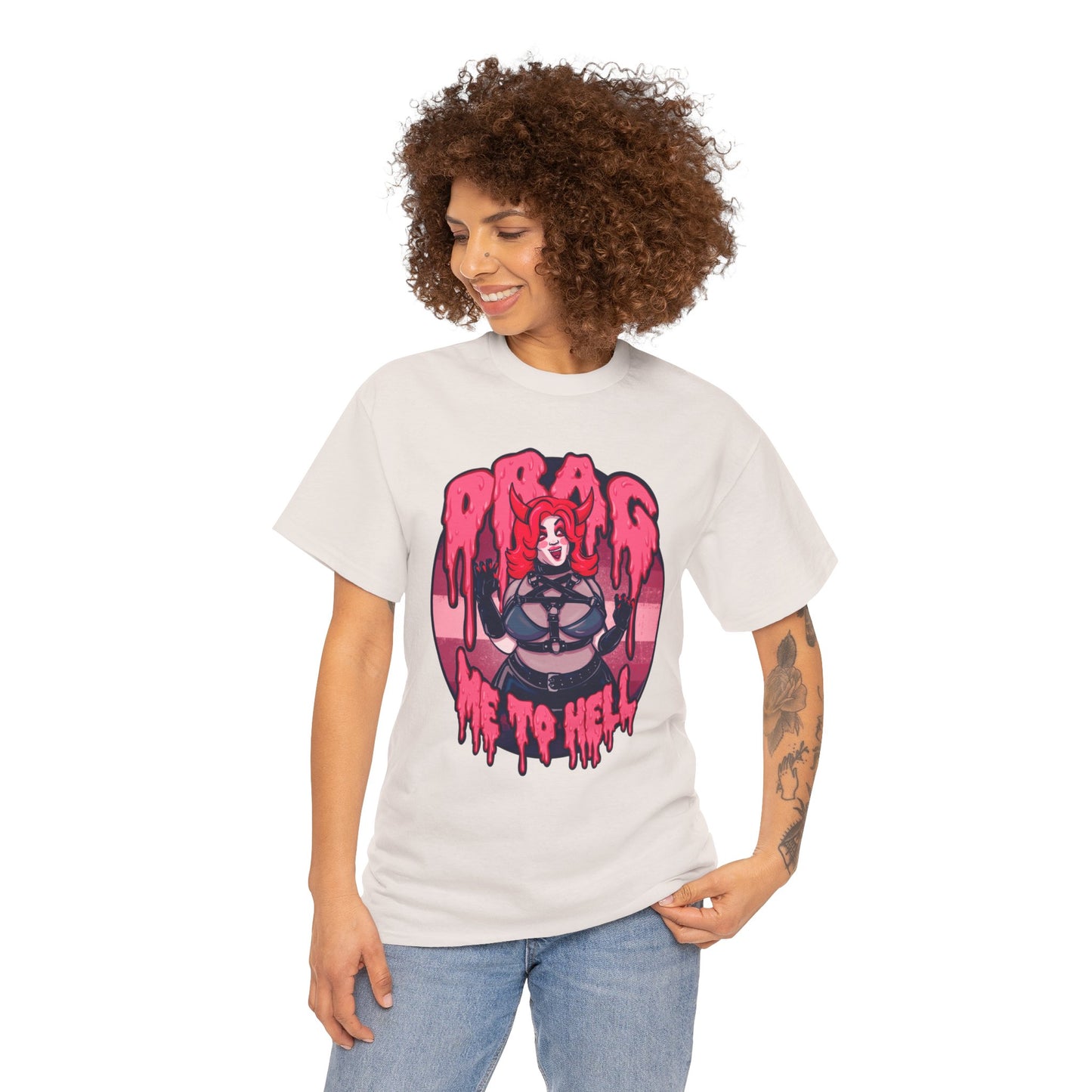 Drag Me To Hell Unisex Heavy Cotton Tee