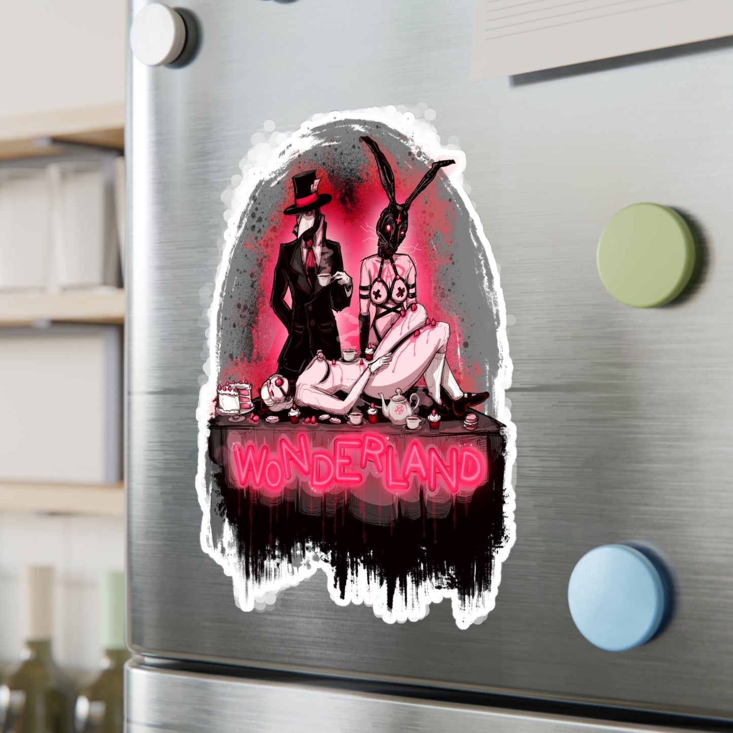 Tea Party Kiss-Cut Vinyl Decal
