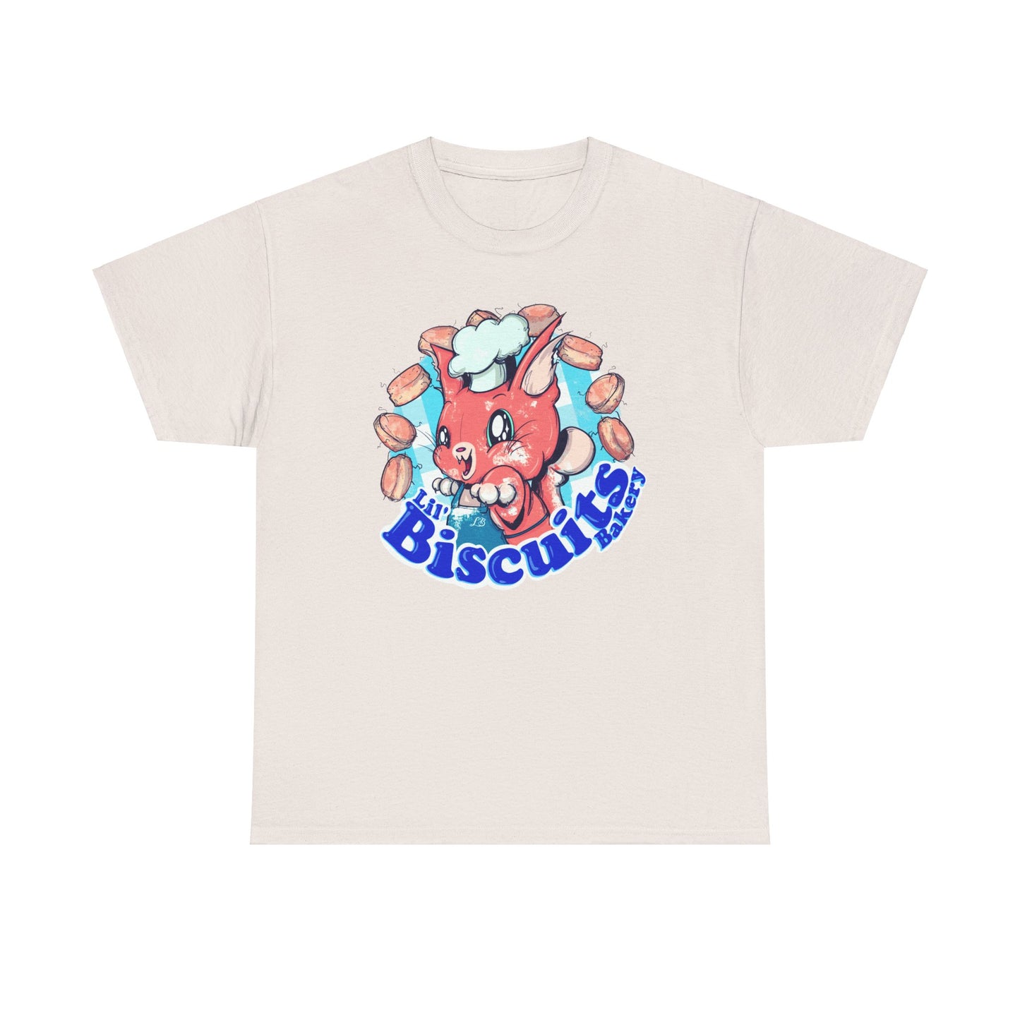 Lil Biscuits Cat Bakery Unisex Heavy Cotton Tee