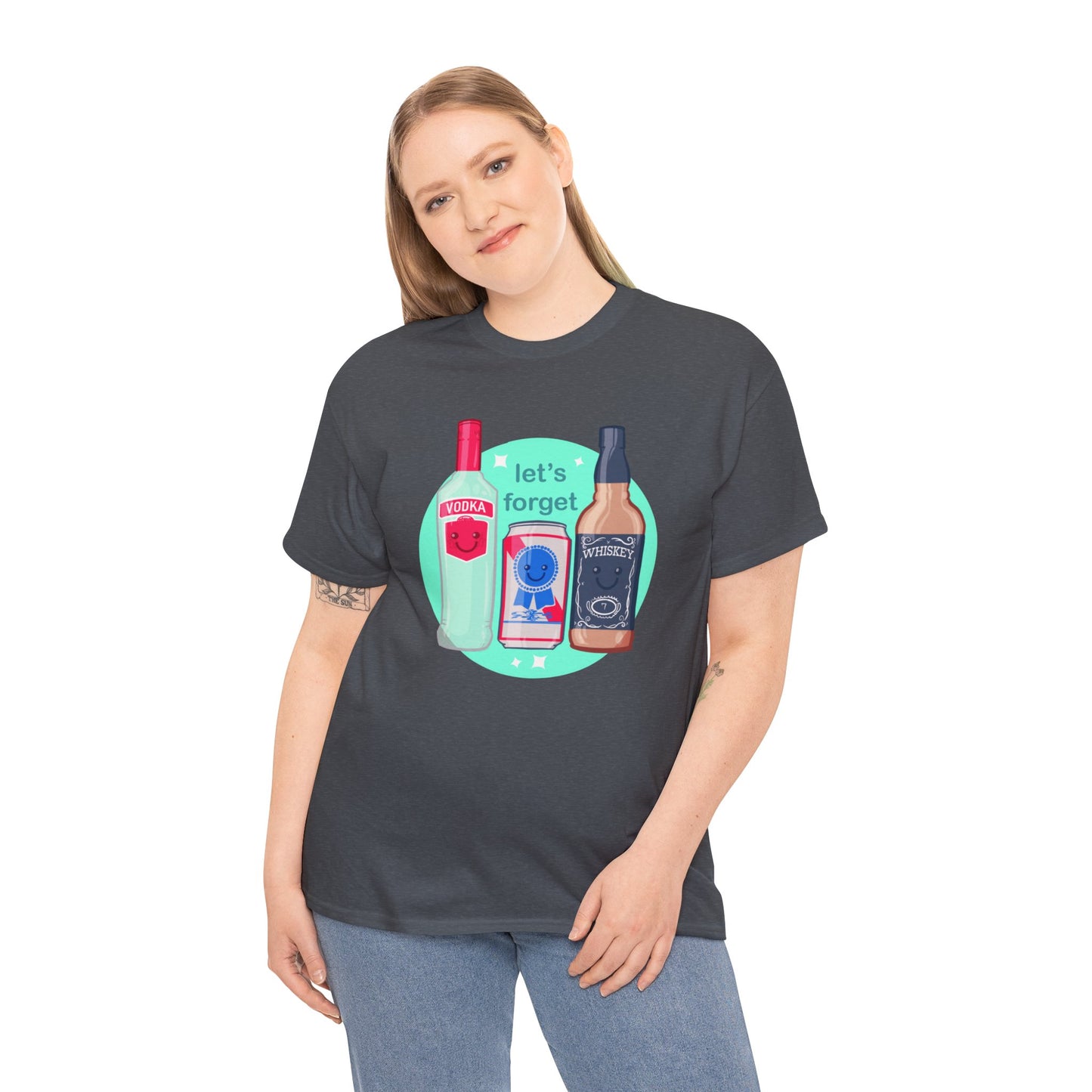 Let's Forget Unisex Heavy Cotton Tee