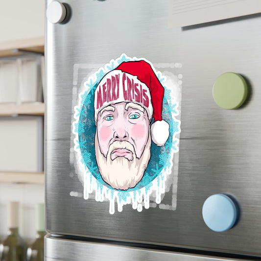 Merry Crisis Kiss-Cut Vinyl Decal