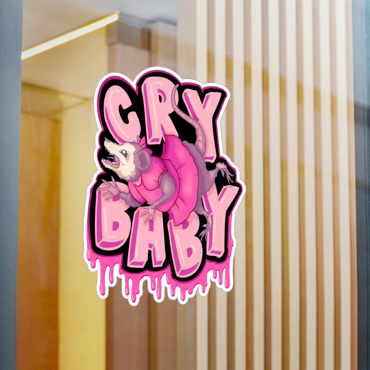 Cry Baby Kiss-Cut Vinyl Decal